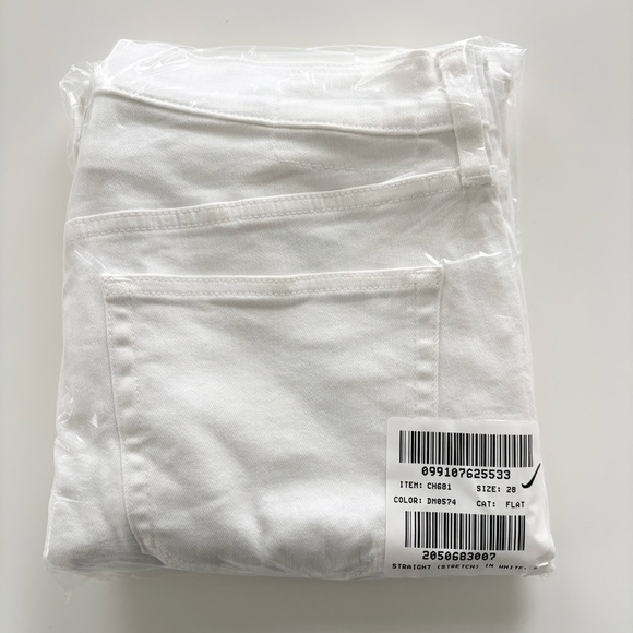 NWT J. Crew Slim-straight Jean White - Picture 4 of 5